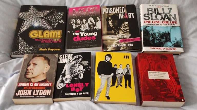 SEX PISTOLS MOTT THE HOOPLE ENGLANDS DREAMING JOHN LYDON GLAM ROCK BOOKS