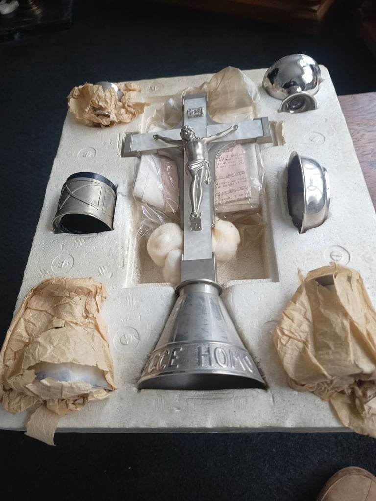 image for Vintage Holy Communion Set as used by Catholic Priest 