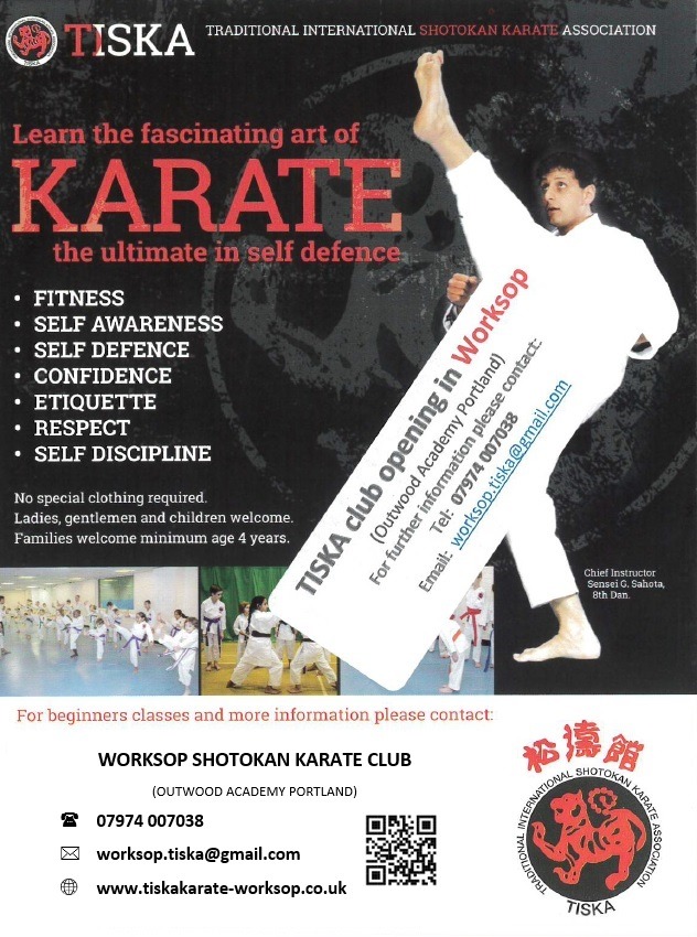 Worksop Shotokan Karate Club TISKA (Traditional International Shotokan Karate Association)