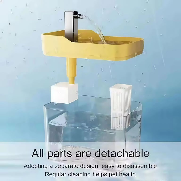 1.5L USB Automatic Cat Water Fountain Automatic Filter Pet Drinking Dispenser