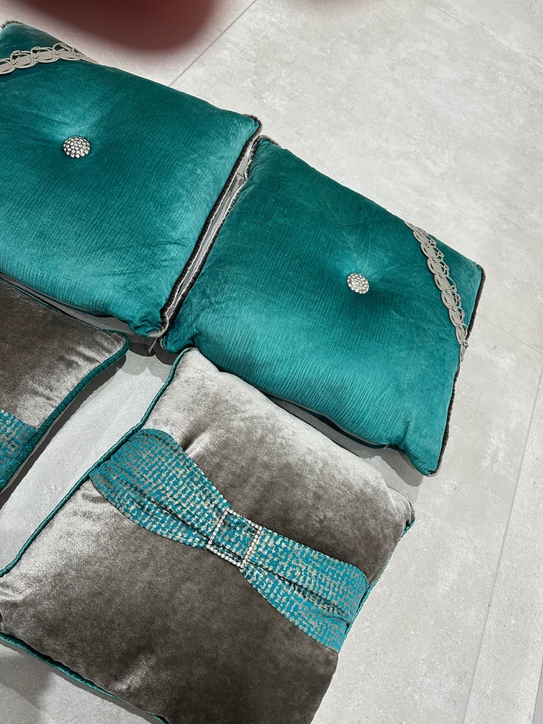 Hand made velvet cushions 
