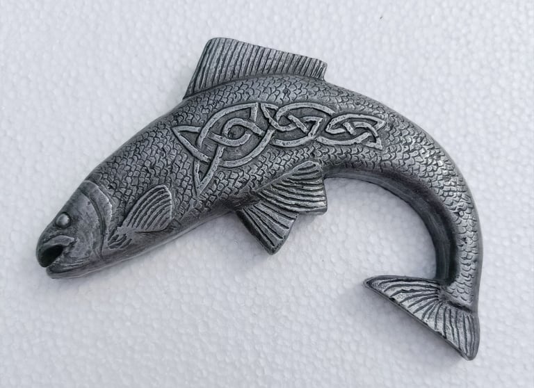 image for Salmon of Knowledge  celtic wall hanging plaque