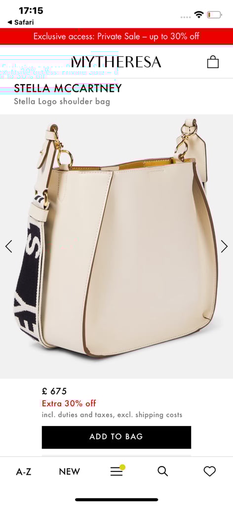 Stella Mccartney Logo cross body bag
