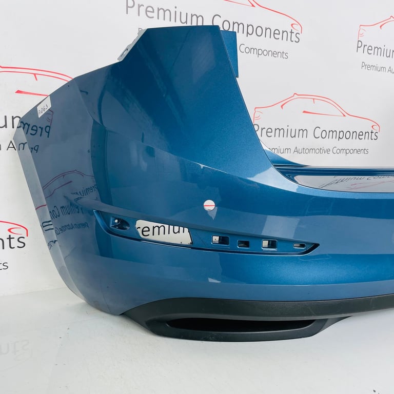 Skoda Scala Rear Bumper Genuine Blue With Diffuser 2019 - 2023 [ao63]