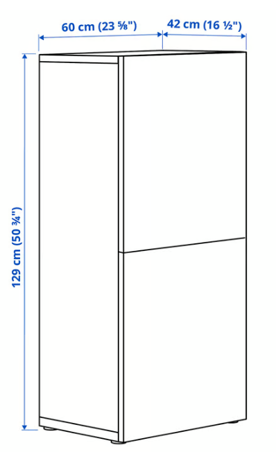 IKEA Besta unit With Red Gloss Door, 3 Shelves & 2 drawers FREE DELIVERY 069