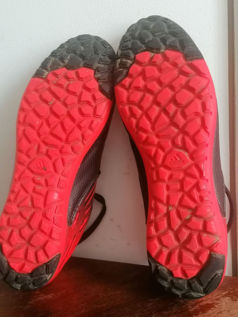 Adidas Messi Turf Soccer Shoes Green Black, red colour. Uk size - 9.