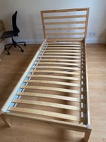 Single bed and matress - Ikea Luroy base 