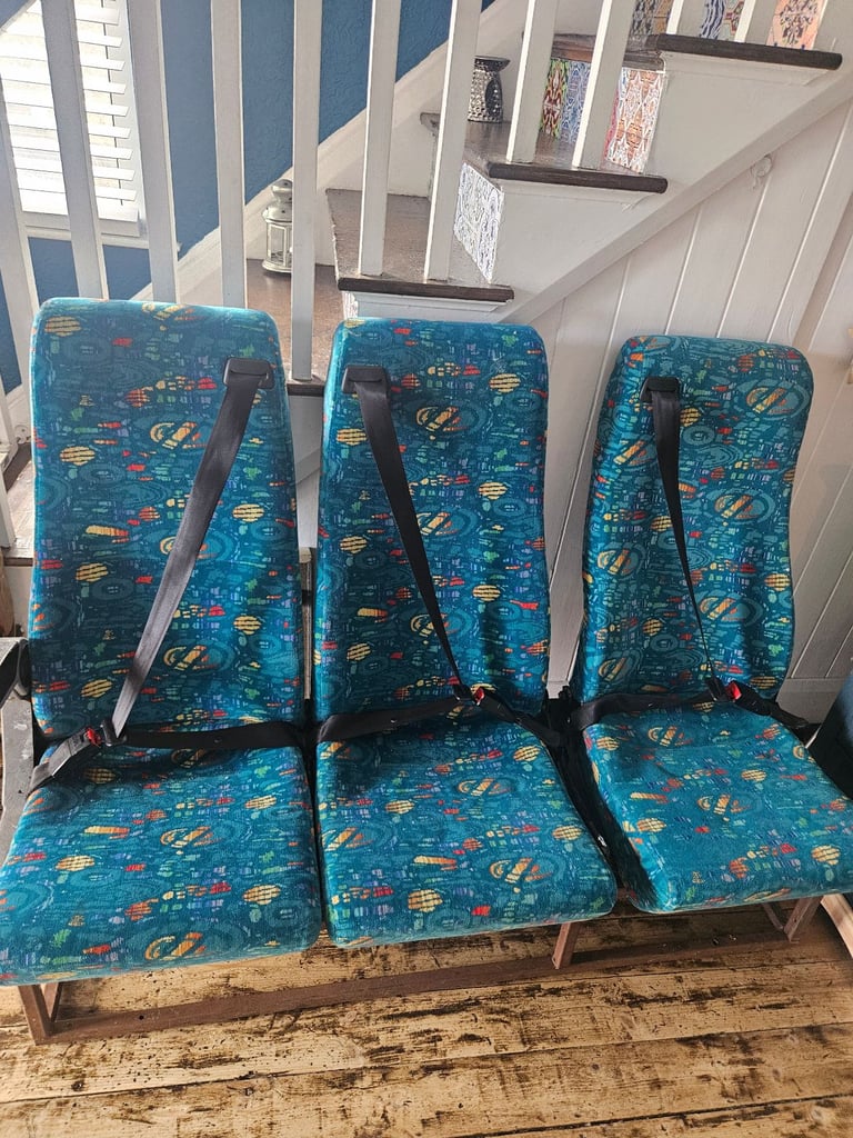 image for 3 ex minibus seats. Seat belts. Ideal for campervan conversion