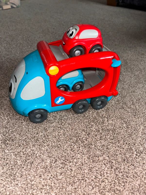 car and car transporter toy 