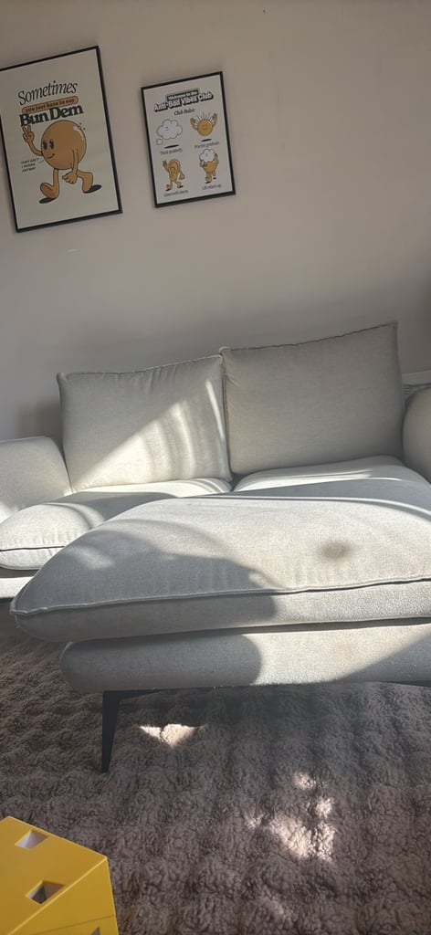2 seater sofa and foot stall 