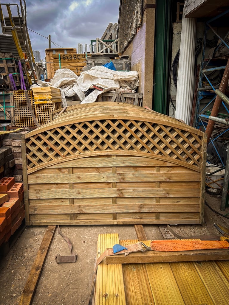 New 6ft x 3ft  Lattice Decorative Fence Panels - Pressure Treated