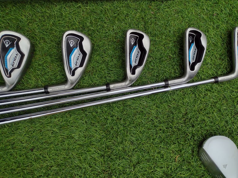 VGC FULL SET MEN'S DUNLOP TOUR ELITE MIX GOLF CLUBS + MOTOCADDY GOLF BAG + FREE EXTRAS 