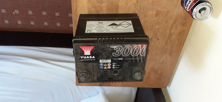 Yuasa Car Battery 60AH 450 Amps. Almost dead.