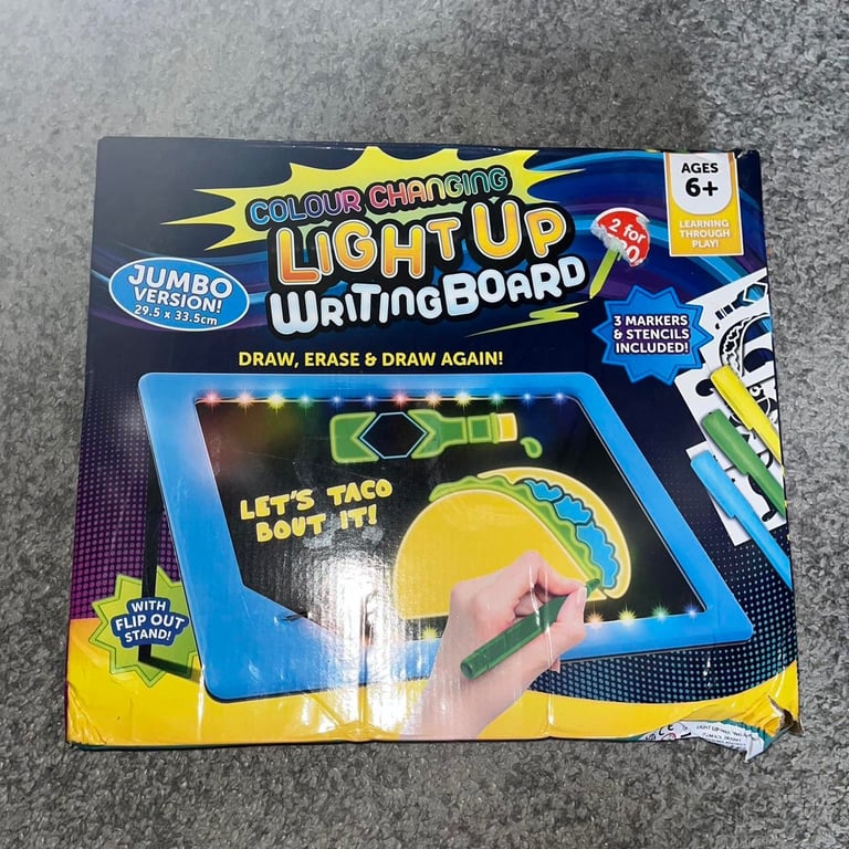 Brand new colour changing light up writing board