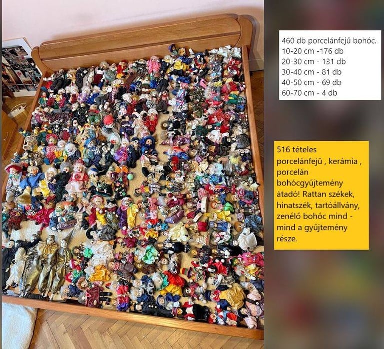 image for More than 500 porcelain, ceramic and plush clowns for sale from a collector