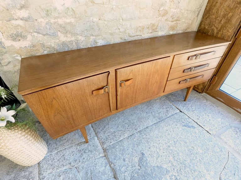 Mid Century Teak Sideboard - 6Ft Long - Beautility