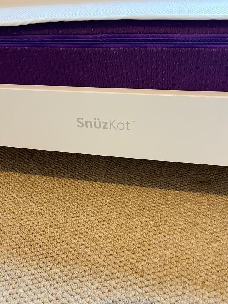 SnuzKot Skandi Junior Bed Natural with SnuzKot mattress.