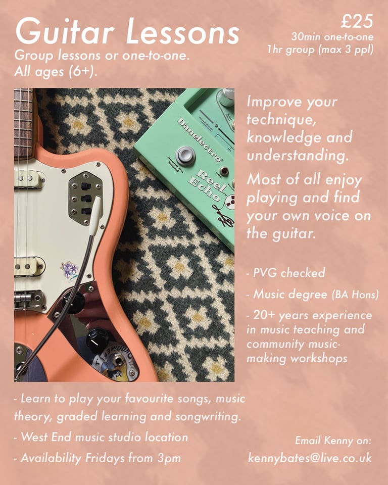 image for Guitar Lessons - Glasgow West