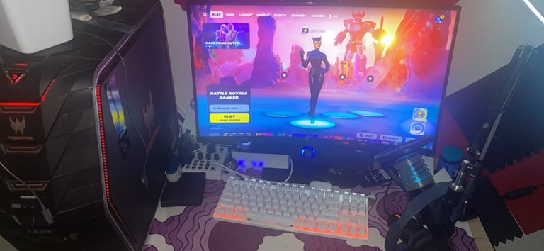 Gaming pc setup 