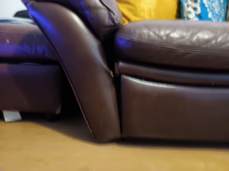 Free 3 seater sofa leather collection only