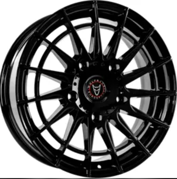 *BRAND NEW* WOLFRACE EUROSPORT AERO 18" 5X160 ALLOY WHEELS *GLOSS BLACK* FORD TRANSIT CUSTOM