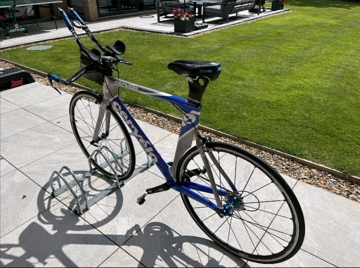Cervelo P2 time trial bike with upgrades 