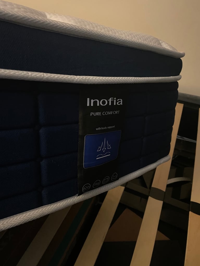 image for King size bed and mattress 