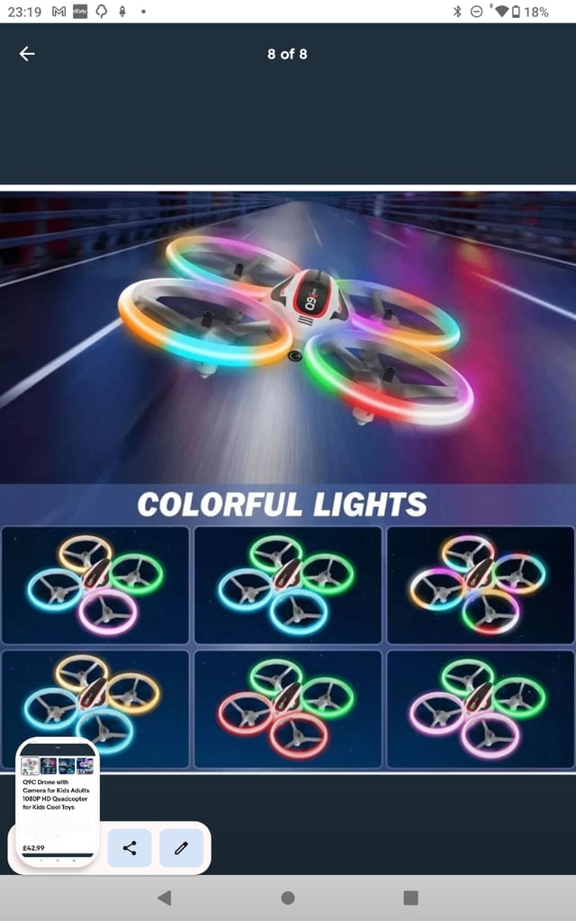 Q9C drone with camera for kids/adults 3d flips 1080p hd fpv camera quadcopter new