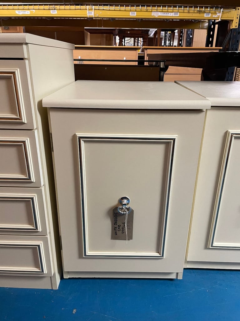 Cream Bedside Cabinet (2 available) TCL Reuse 99946, 99947