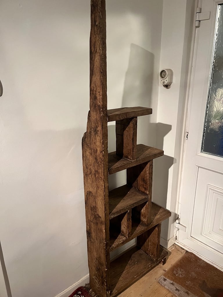 HANDCRAFTED FREESTANDING RUSTIC SHELVING 