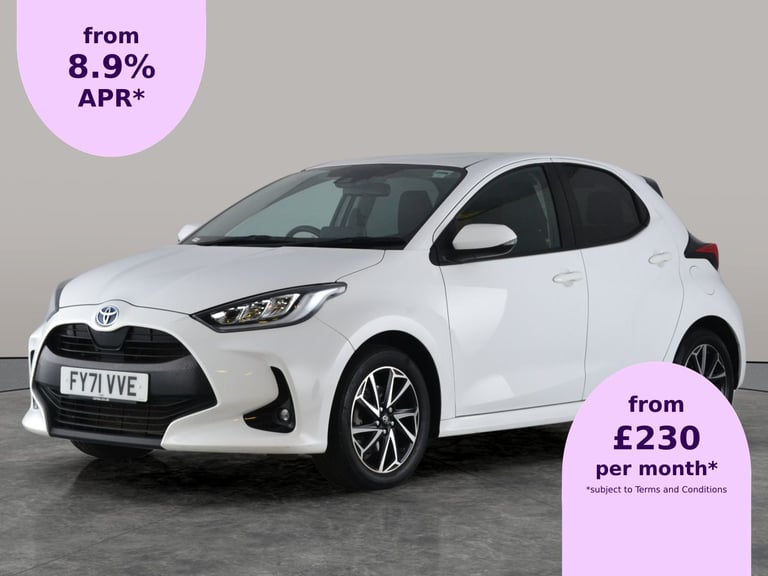 2021 Toyota Yaris 1.5 Hybrid Design 5dr CVT HATCHBACK PETROL/ELECTRIC Automatic