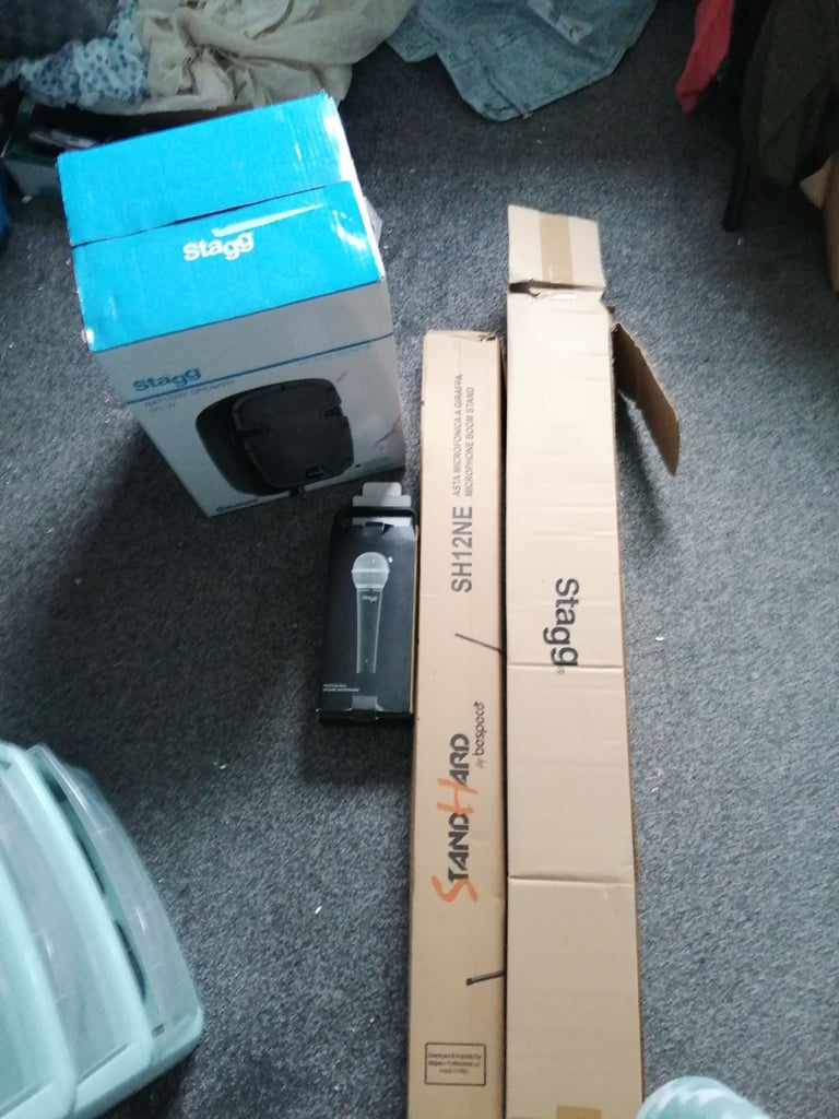 image for Stagg speaker with mic bundle inc stands OPEN TO REASONABLE OFFERS
