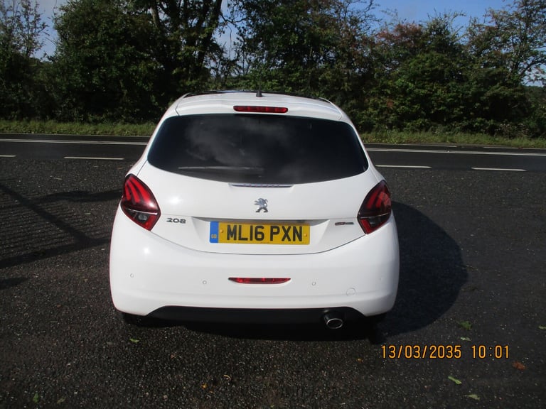 2016 Peugeot 208 1.2 PureTech 110 GT Line 5dr HATCHBACK Petrol Manual
