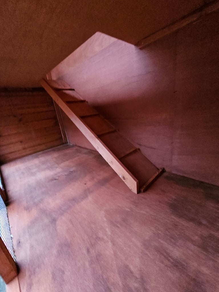 Two storey rabbit hutch