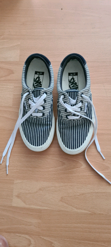 image for Black/White Striped Vans 