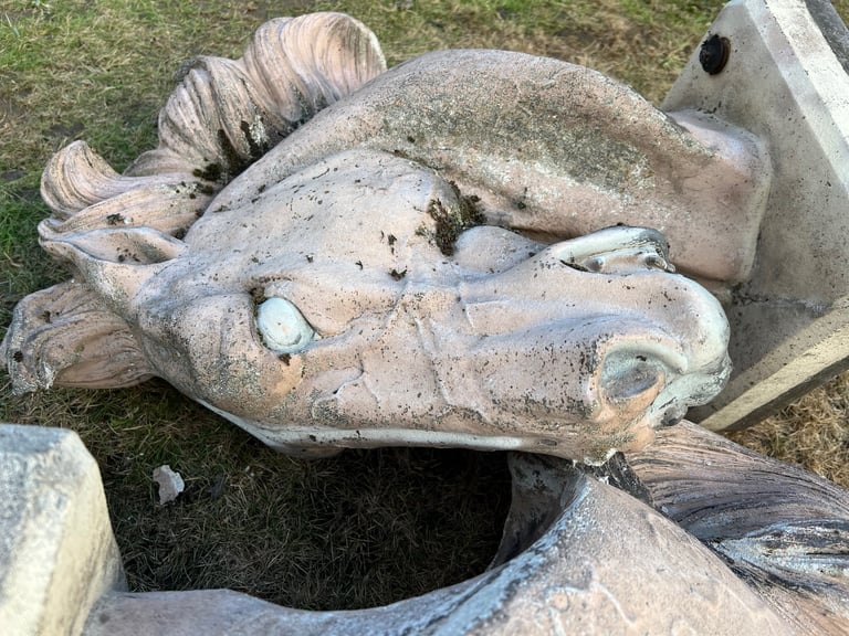 Beautifully striking 2 horse heads.