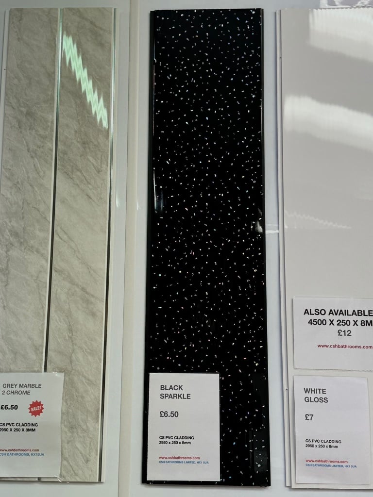 PVC Cladding 2950x250x8mm, wall & ceiling wetwall bathrooms cladding