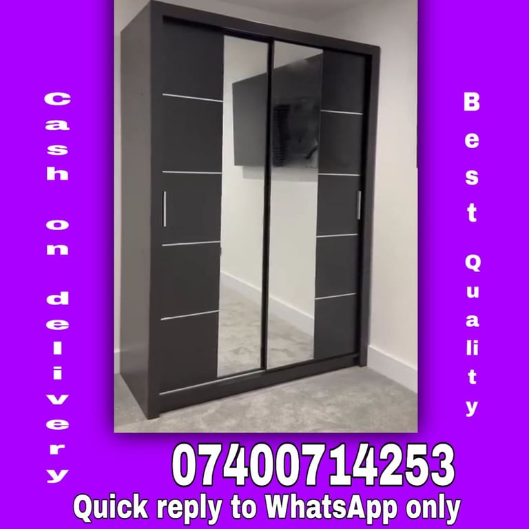 image for  Size: W 120CM -- Brand New Sliding Door Wardrobe For Sale