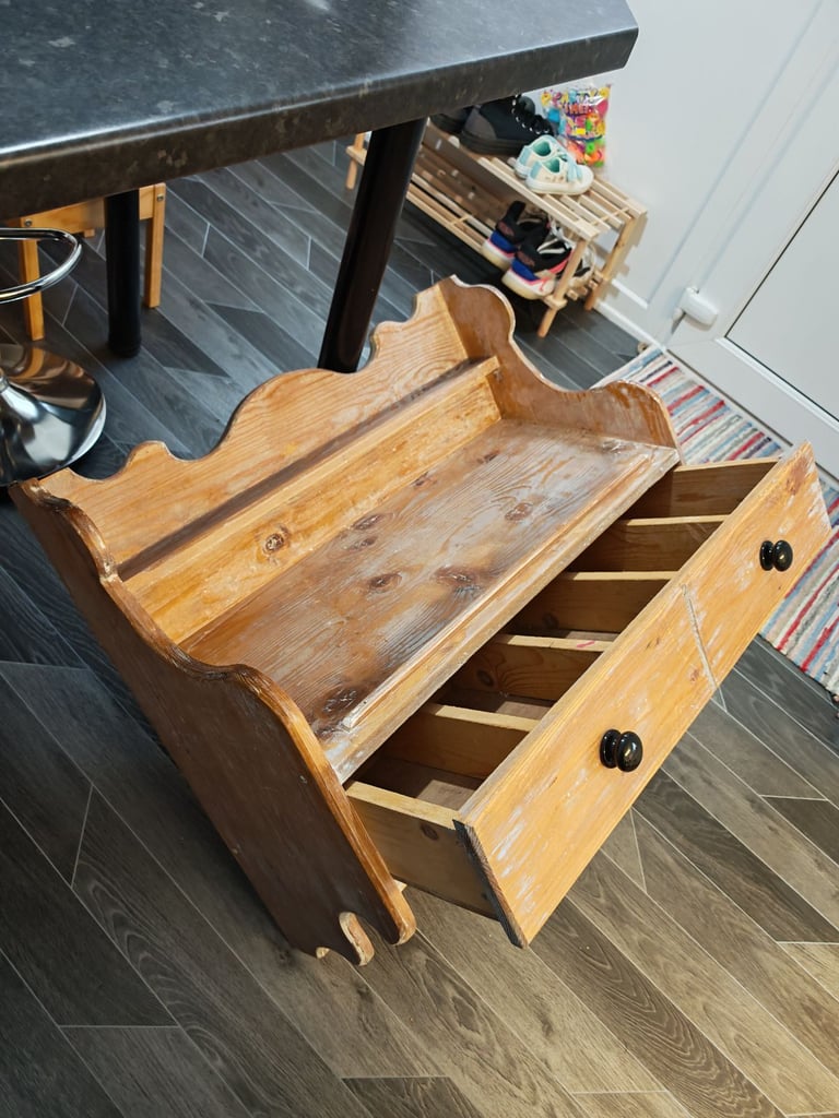 Antique shelves/storage/drawers