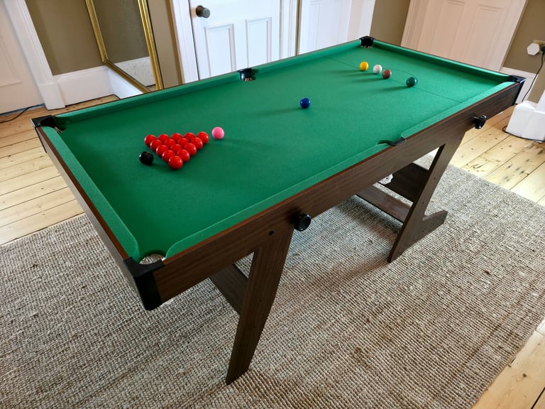 SNOOKER TABLE | 6ft | VERTICAL FOLDING | FOLDABLE | BILLIARDS | POOL