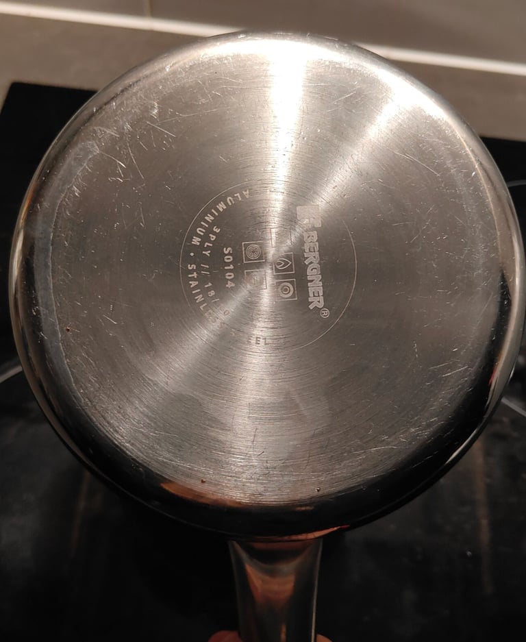 Tri-Ply Stainless Steel Teapan / Milk Pan- original Bergner product