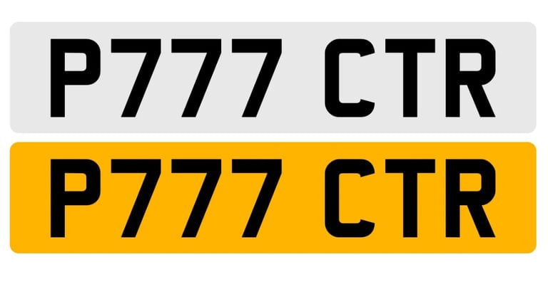 image for P777 CTR Private Cherished Number Plate - on retention and ready to assign (Civic Type R / Carter)