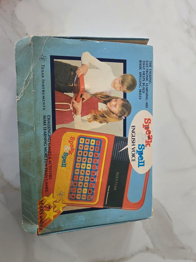Vintage Speak & Spell toy by Texas Instruments. 