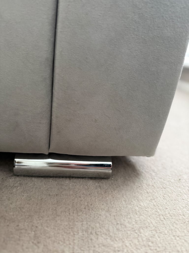 Light Grey Double Bed Frame **Available After Friday 31st October**