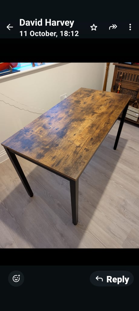 Laminated Wood Effect Desk 
