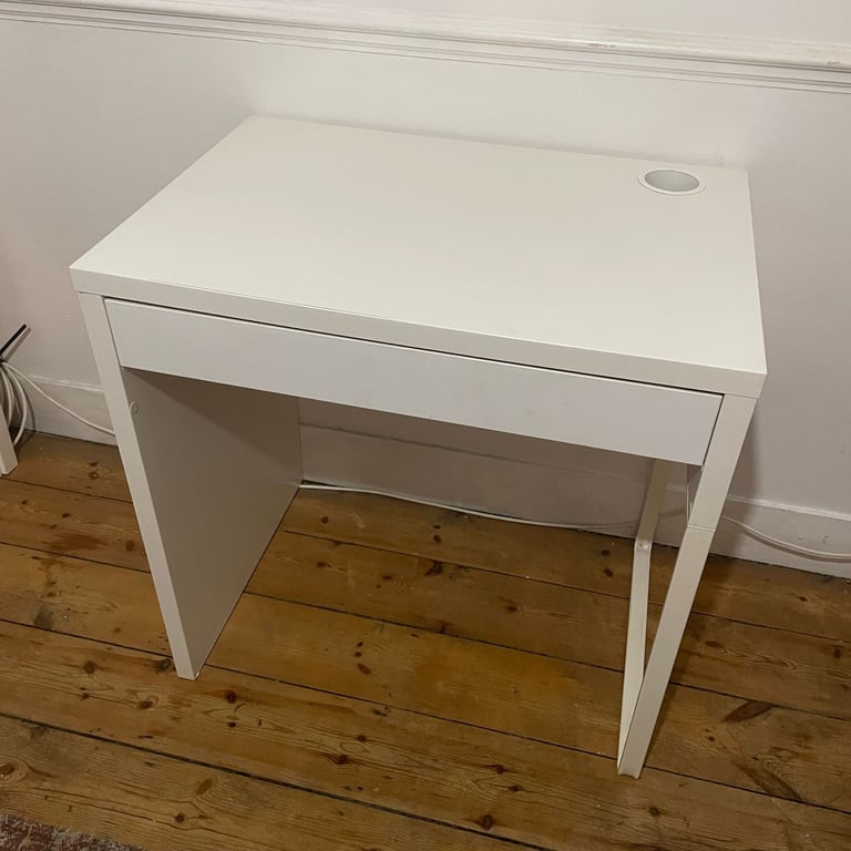 IKEA Micke White Computer Desk with Drawer Unit, 73x50 Cm