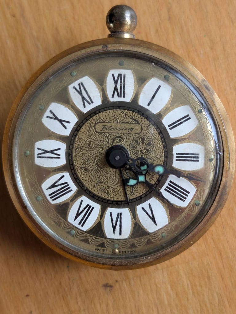 Vintage "Blessing" Alarm Clock from West Germany - No Surround