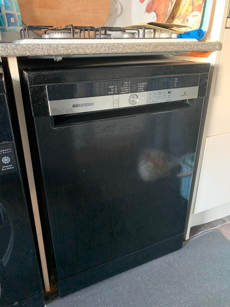 image for Grundig black dishwasher and matching washing machine