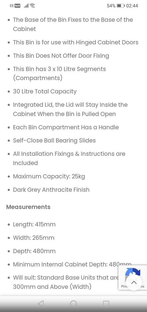Under sink/counter storage *Brand new*
