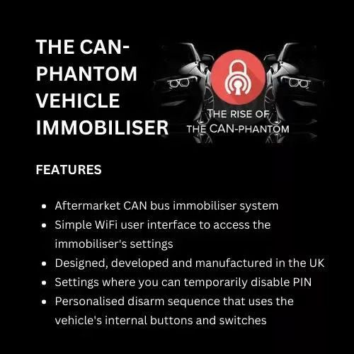  CAN PHANTOM Vehicle Immobiliser Supplied & Fitted